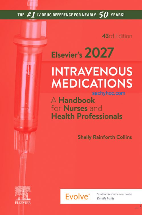 Bìa sách Thuốc Tiêm Tĩnh Mạch Của Elsevier 2027: Sổ Tay Dành Cho Điều Dưỡng Và Chuyên Gia Y Tế, Ấn bản thứ 43 (2027)